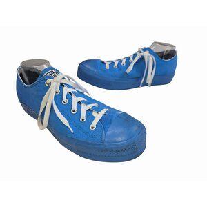 Converse All Star Mens Blue Low-Top Sneakers Size 12 Canvas Casual Shoes